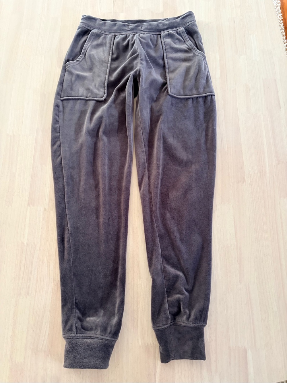 House of Harlow 1960 Dark Gray Velour Jogger Pants